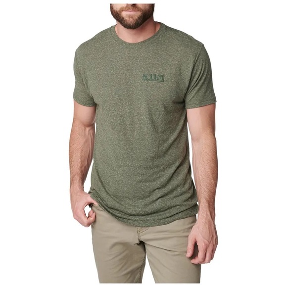 5.11 TACTICAL TRIBLEND LEGACY SHORT SLEEVE TEE - Picture 1 of 7
